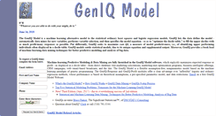 Desktop Screenshot of geniqmodel.com